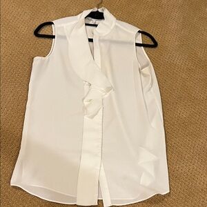 Reiss White Sleeveless Blouse